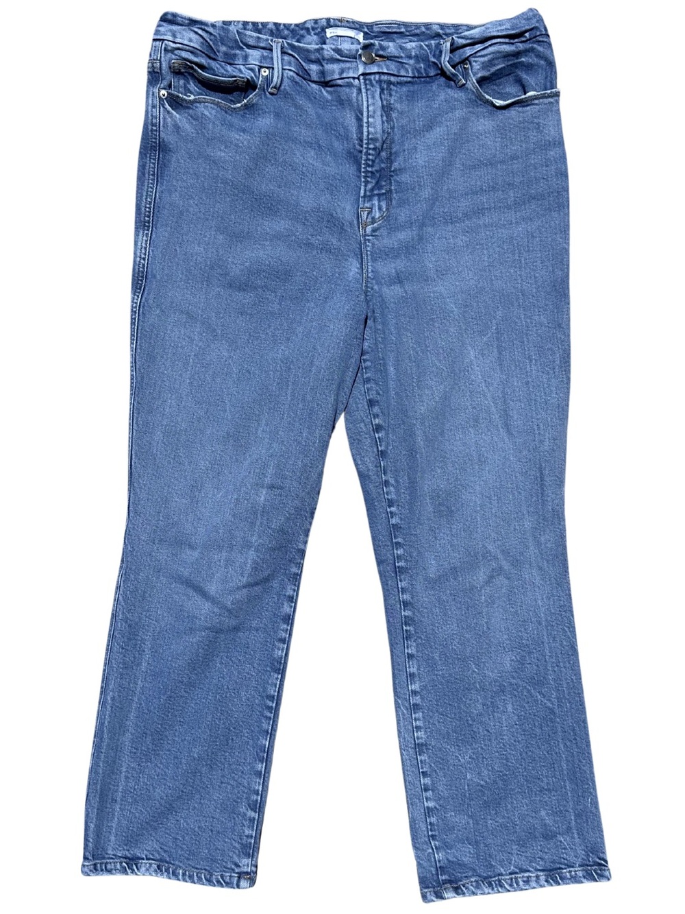Good American Good Curve Straight Women’s Size 18 Jeans | GCST220T in Indigo539 - Picture 2 of 7